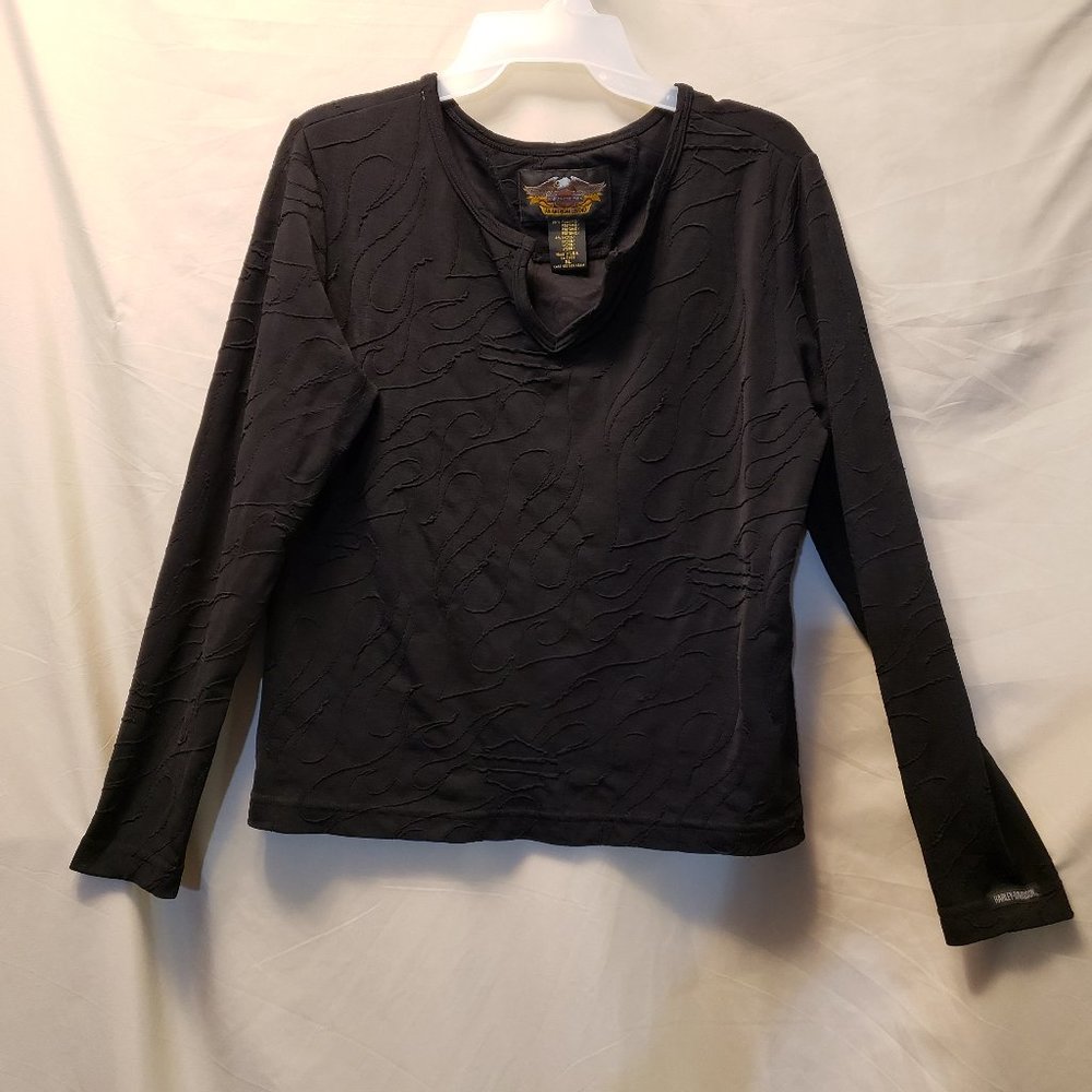 Harley-Davidson Black long-sleeve Top